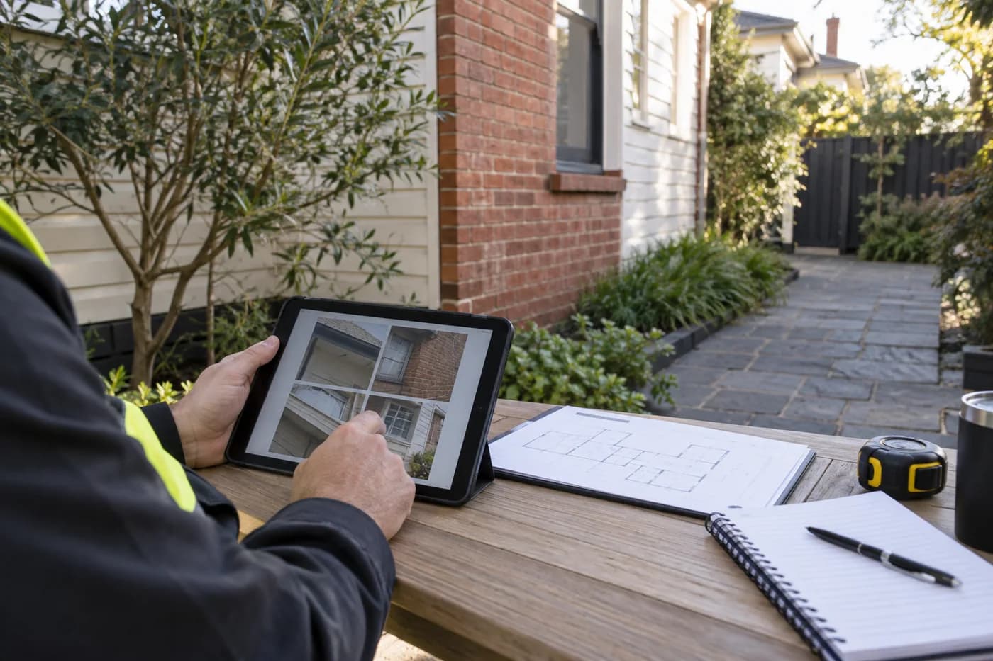 Illustrative inspection and reporting process in Melbourne